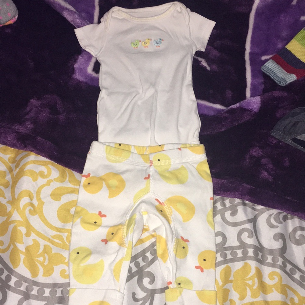 Little Duck pants & matching onesies - Unisex